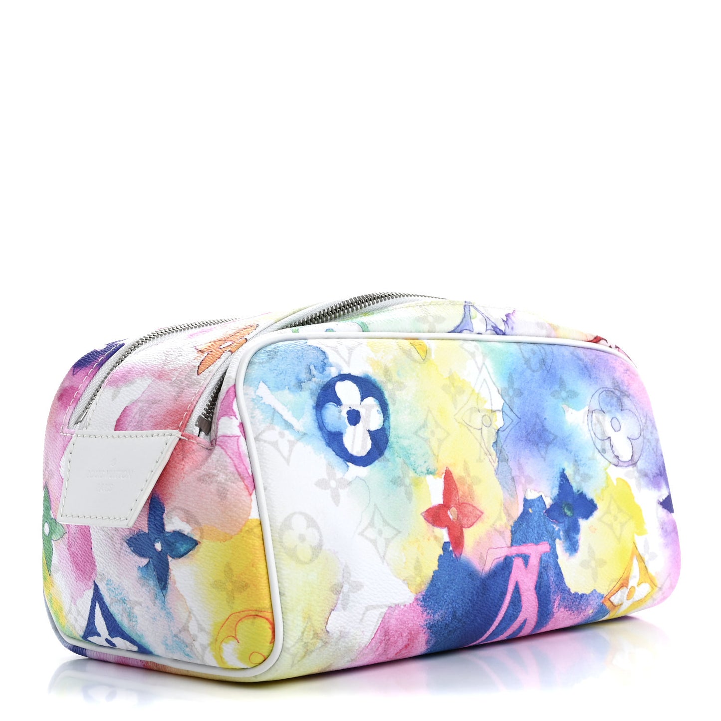 Monogram Watercolor Dopp Kit Toilet Pouch Multicolor
