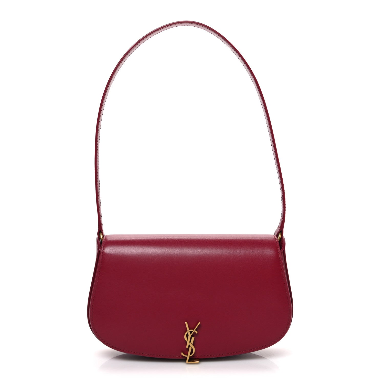 Saint Laurent Box Calfskin Mini Voltaire Shoulder Bag Burgundy Saint Laurent Box Calfskin Mini Voltaire Shoulder Bag Burgundy