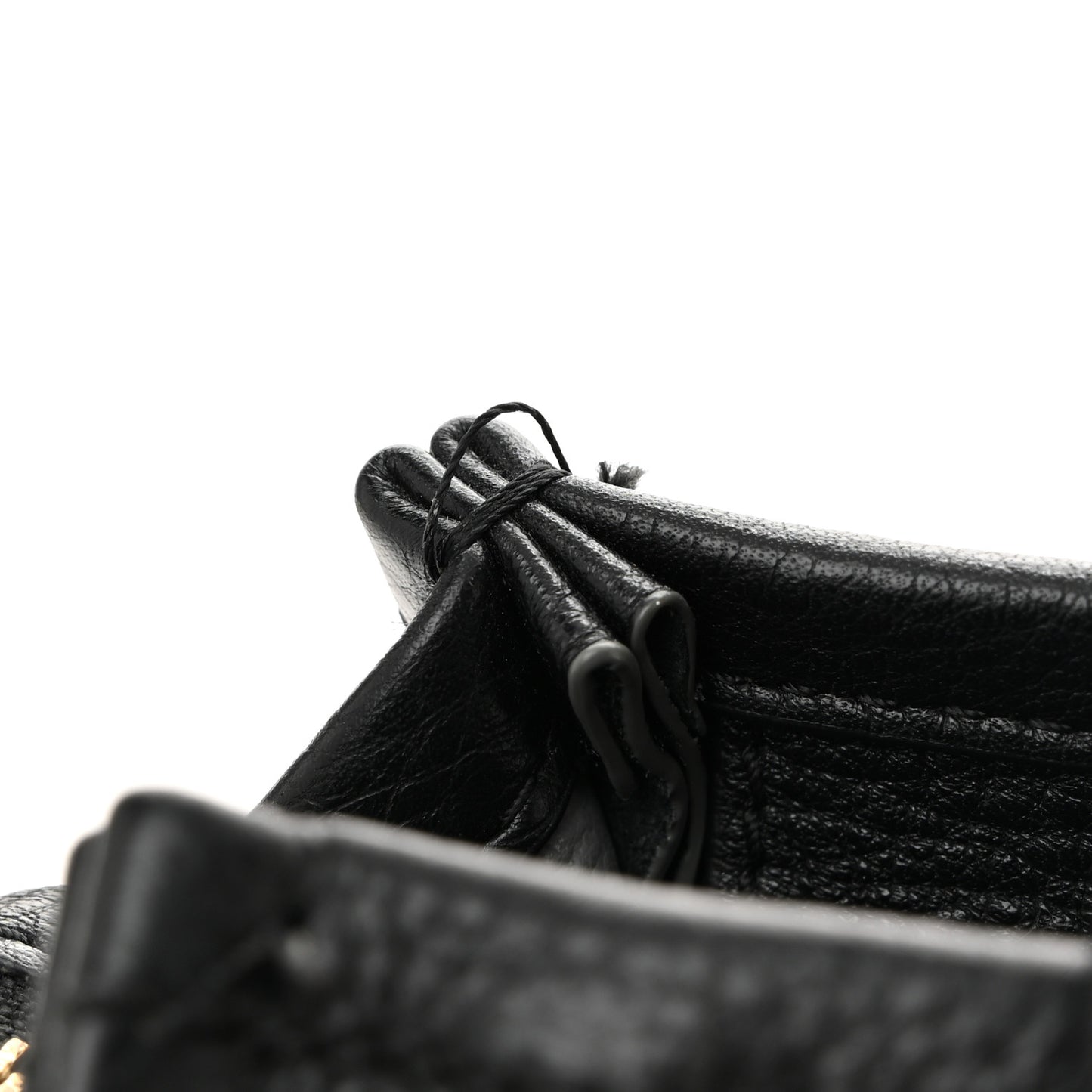 Grained Calfskin Small The Tote Bag Black