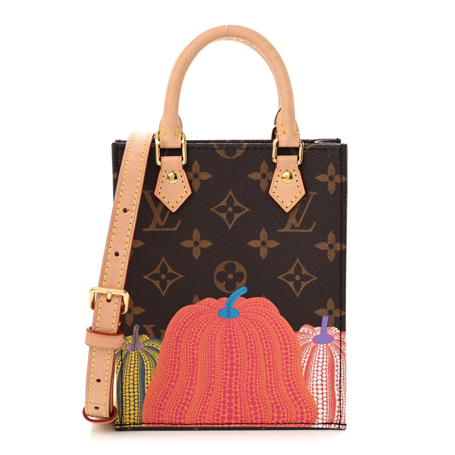 Louis Vuitton LV X YK Monogram Pumpkin Petit Sac Plat Multicolor