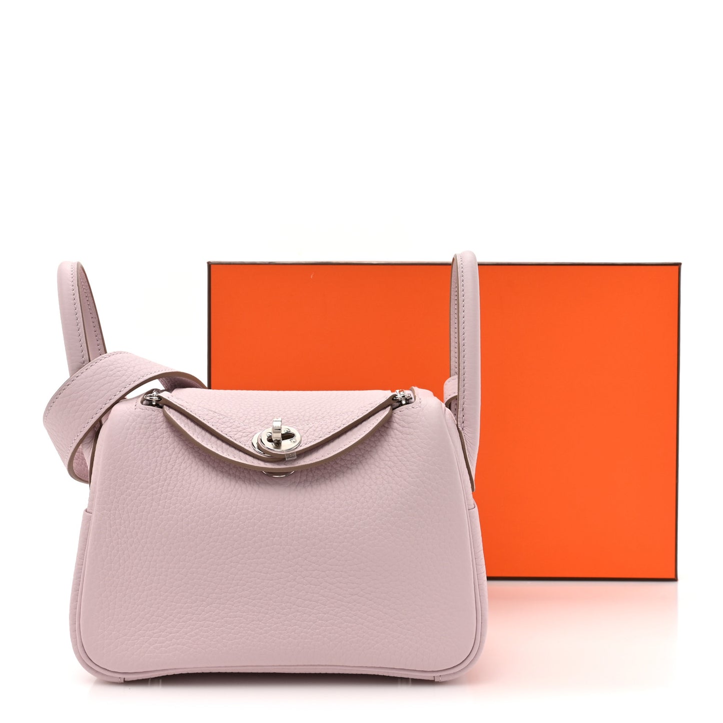 Taurillon Clemence Verso Mini Lindy 20 Mauve Pale Mushroom