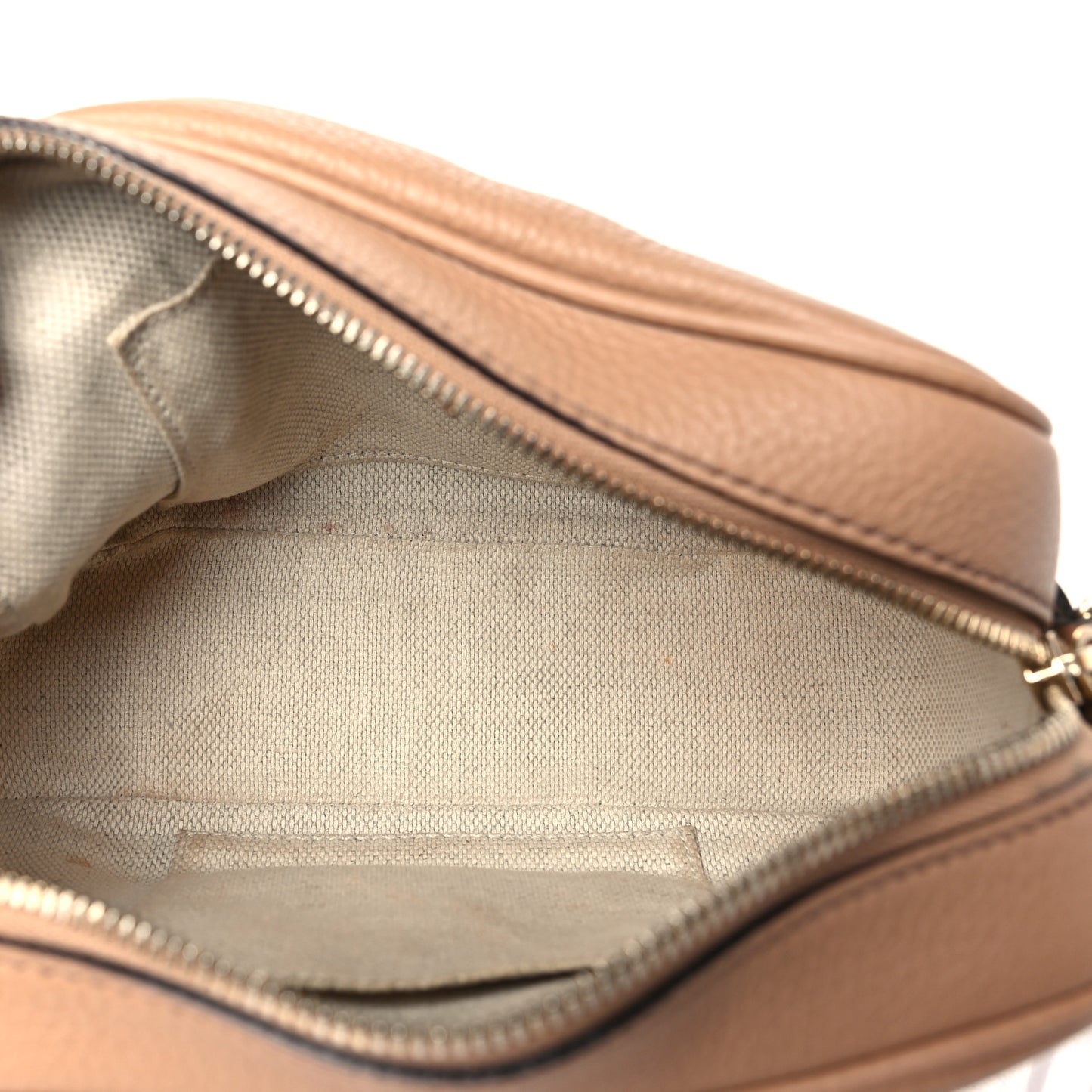 Pebbled Calfskin Small Soho Disco Bag Camelia