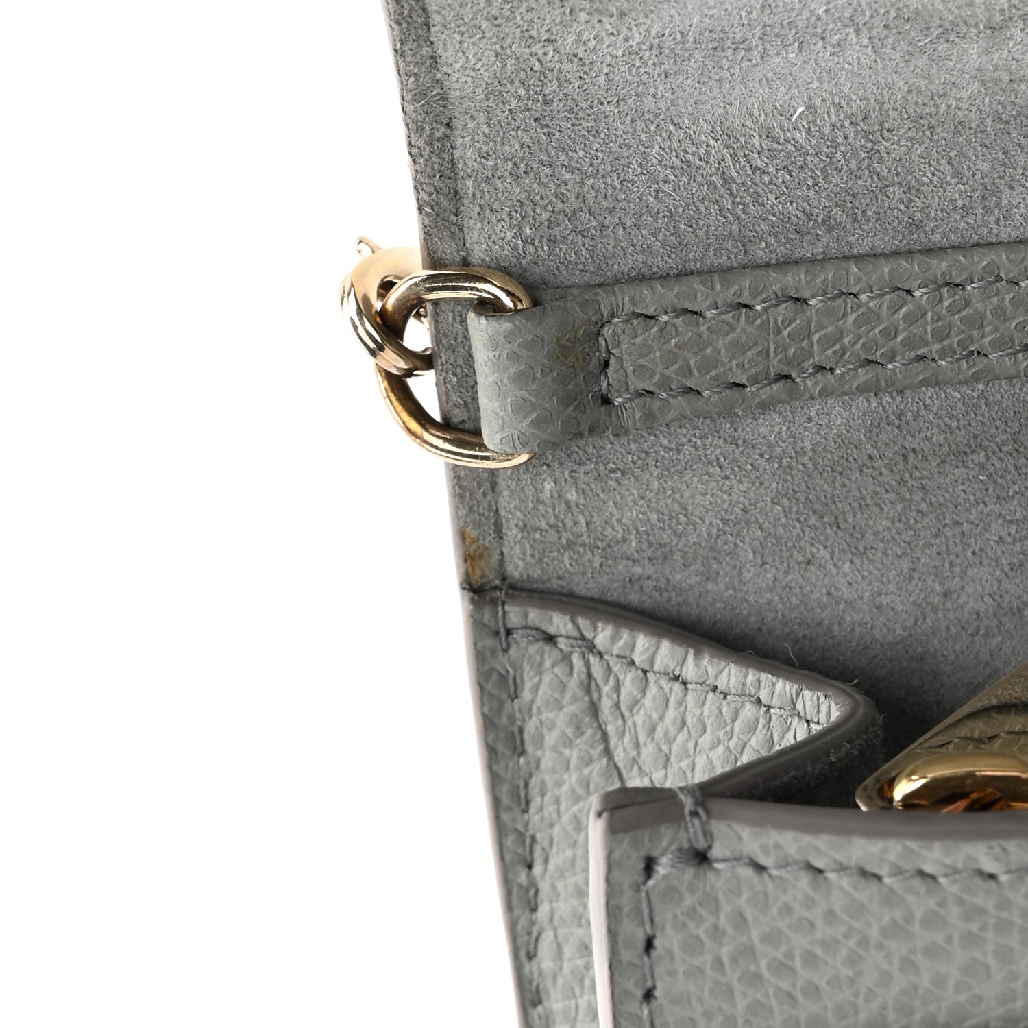 Christian Dior Calfskin 30 Montaigne 2 in 1 Pouch Grey 12 of 20