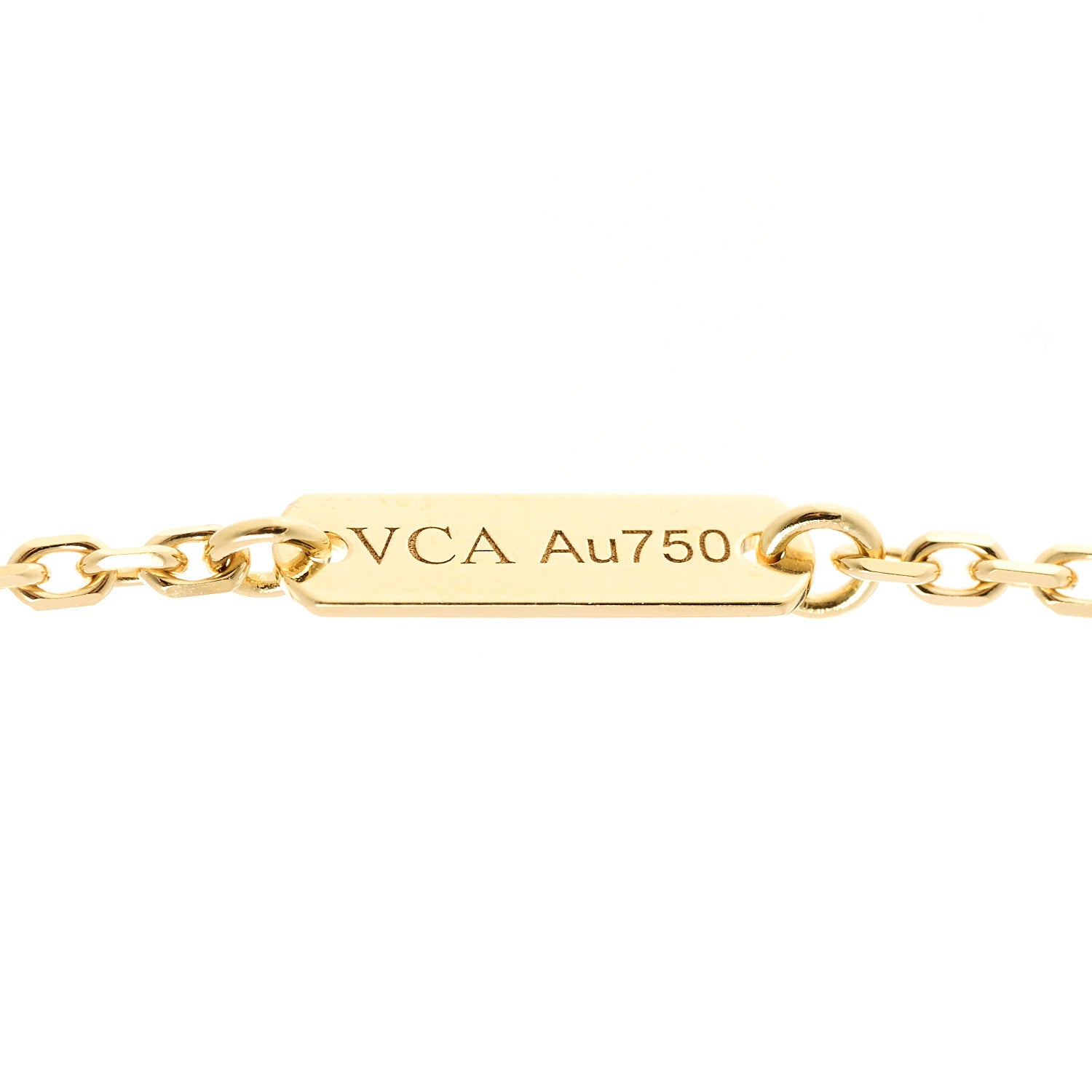 Van Cleef & Arpels 18K Yellow Gold Black Onyx Vintage Alhambra Pendant Necklace 5 of 5
