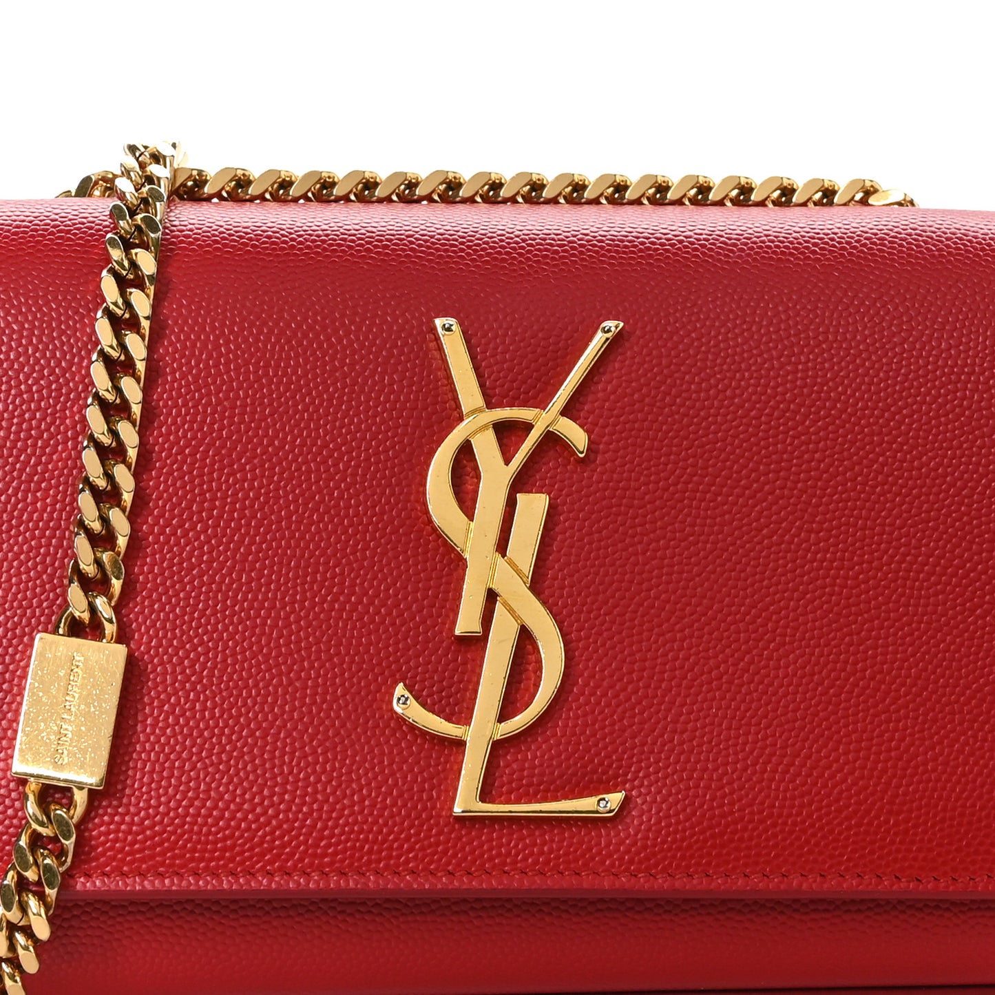 Grain De Poudre Small Monogram Kate Satchel Red