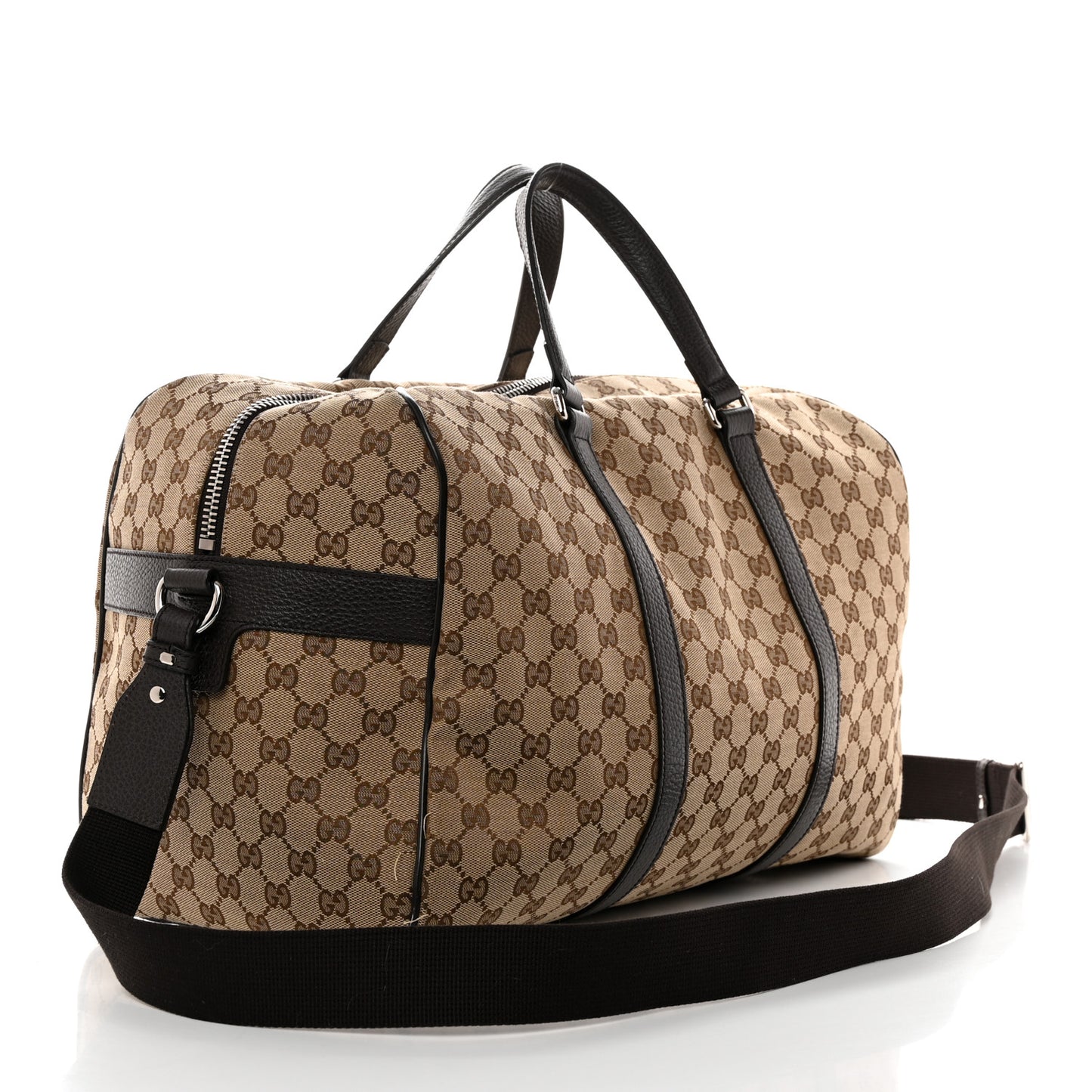 Monogram Dollar Calfskin Boston Duffle Bag Beige Ebony Testa di Moro Marrone Scuro