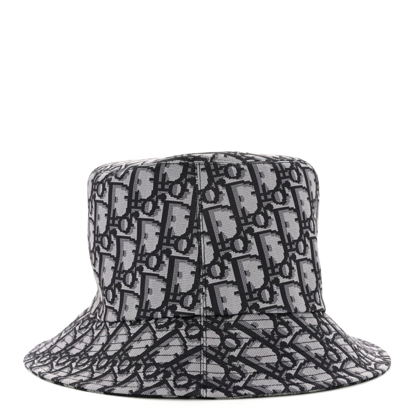 Oblique Reversible Leopard Bucket Hat 56 Grey