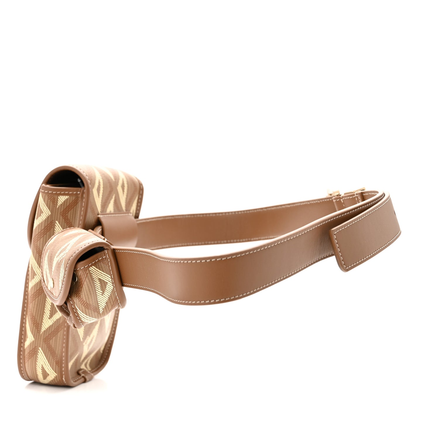 Coated Canvas CD Diamond Mens Utility Belt Coffee