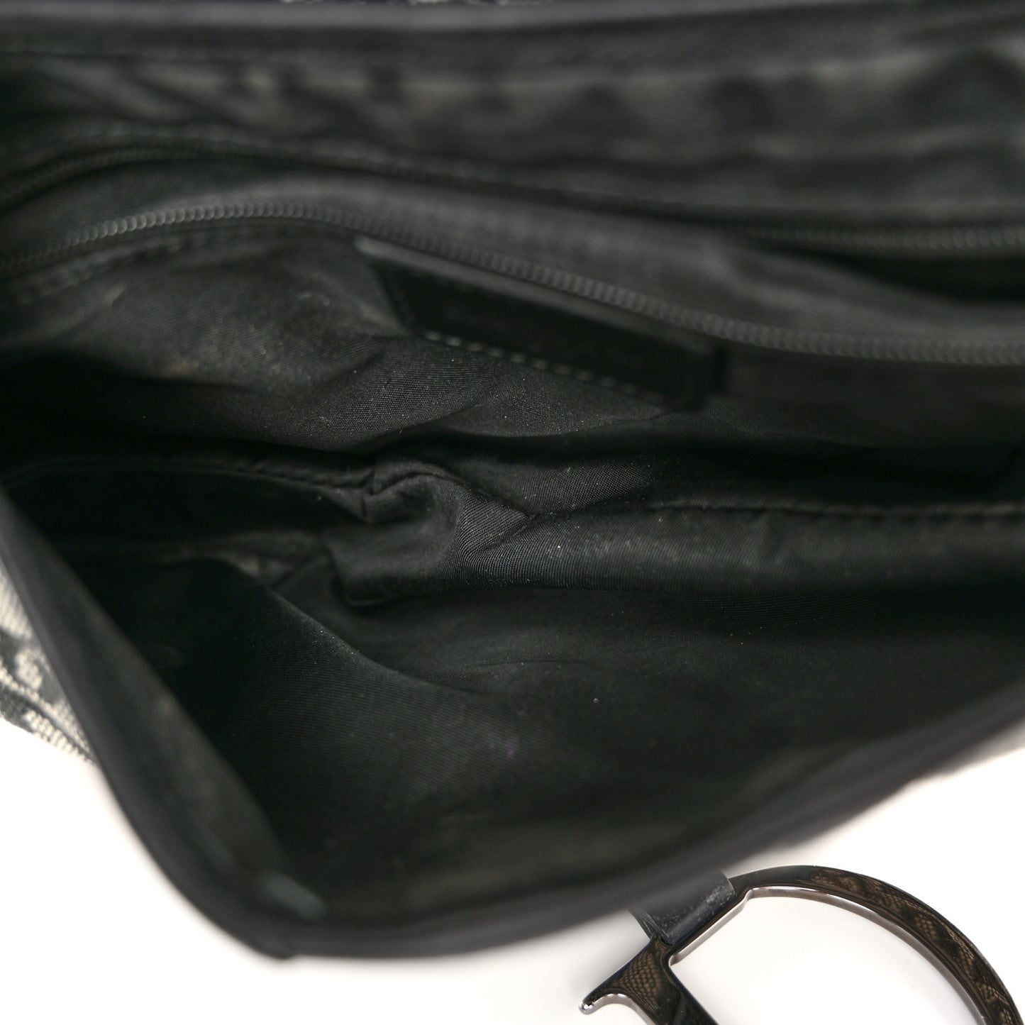Oblique Saddle Bag Black