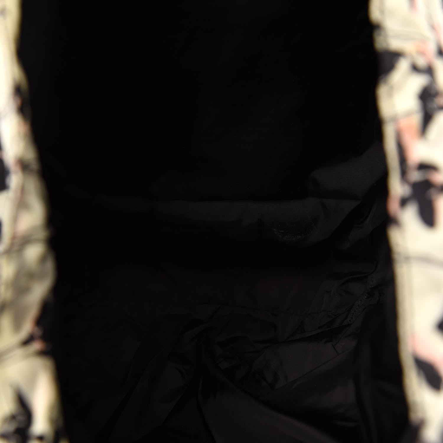 Miu Miu Nylon Patent Faille Foldable Tote Black Multicolor 5 of 10