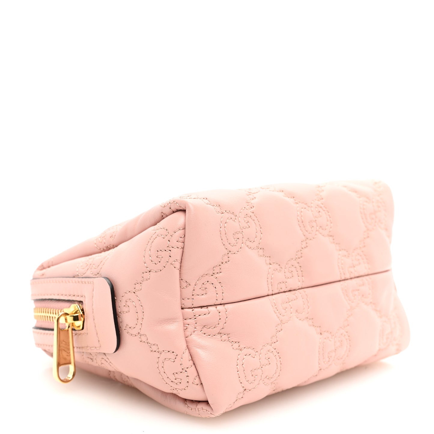 Calfskin GG Matelasse Beauty Case Perfect Pink