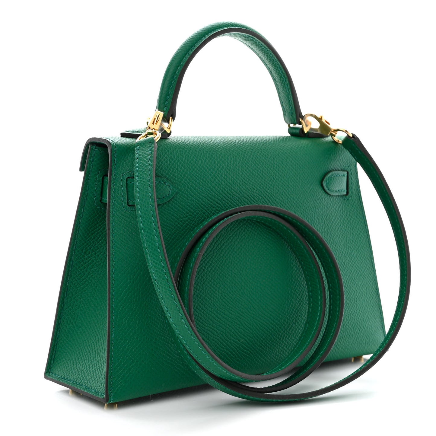 Epsom Mini Kelly Sellier 20 Vert Vertigo