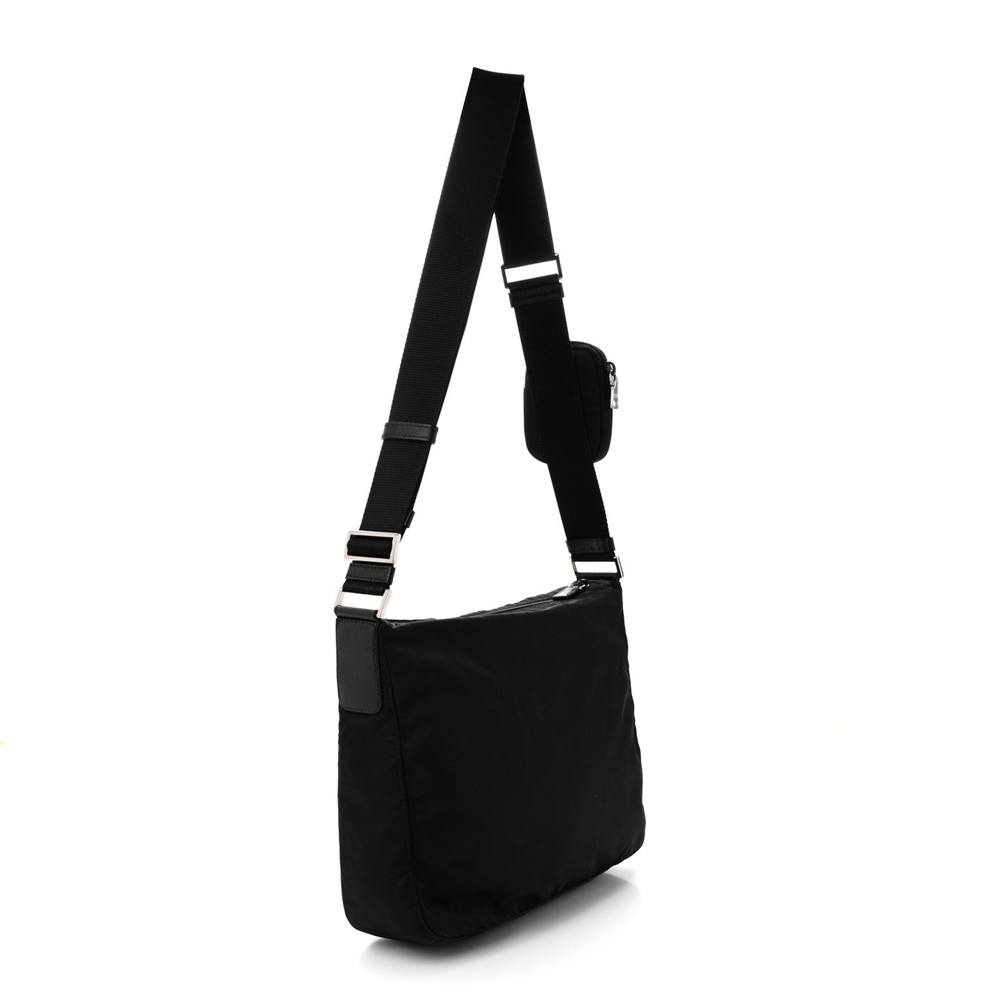 Tessuto Nylon Messenger Bag Black