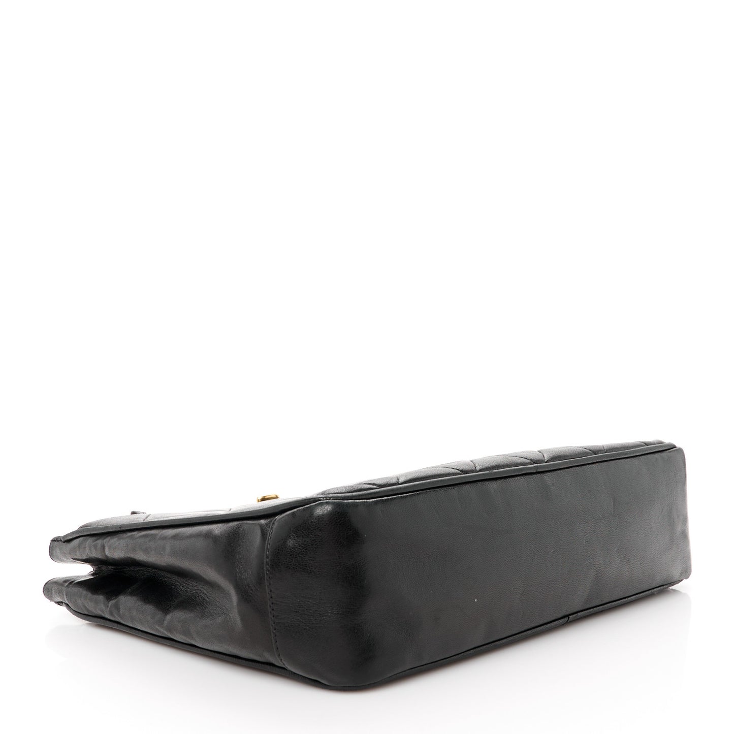 Lambskin Quilted CC Shoulder Bag Black