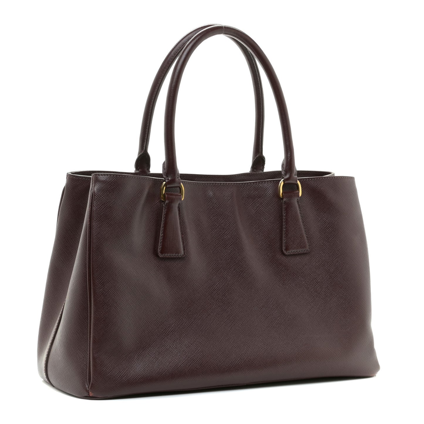 Saffiano Lux Medium Tote Bordeaux