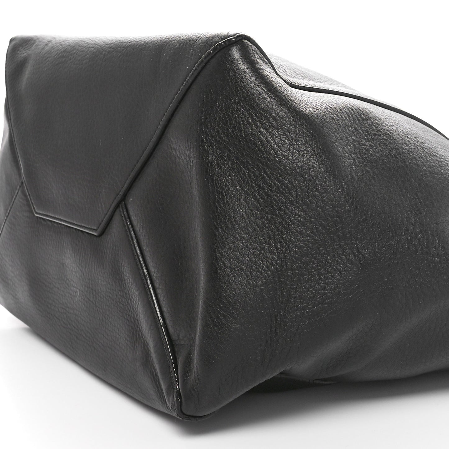 Soft Grained Calfskin Small Belt Cabas Phantom Black