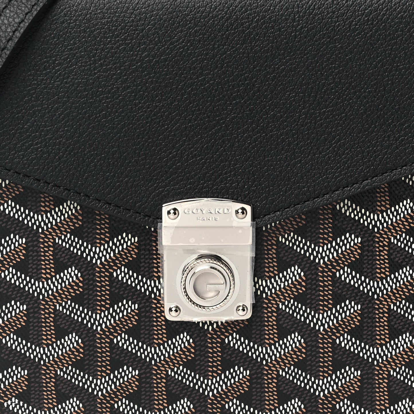 Goyardine Calfskin Chypre Wallet Pouch Black