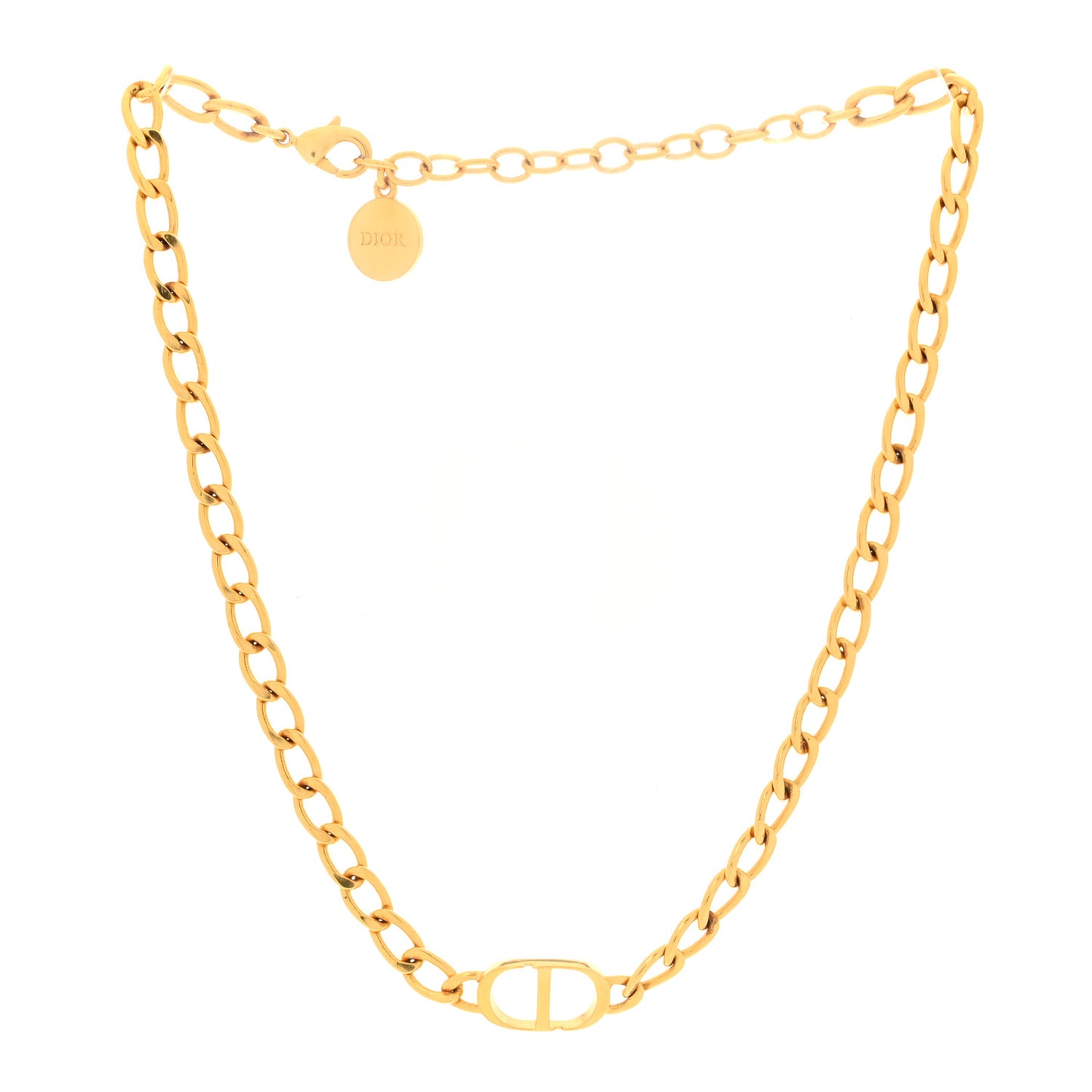 Metal Petit CD Choker Necklace Gold