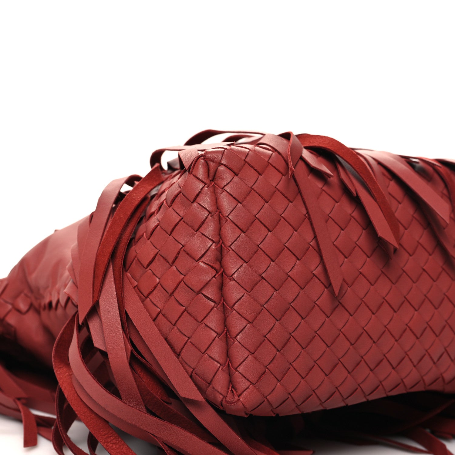 Bottega Veneta Nappa Fringe Tote Rust 9 of 10