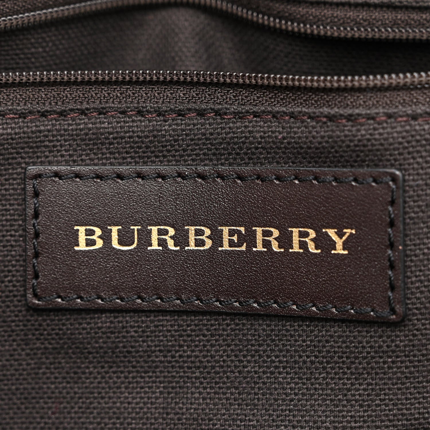 Burberry Haymarket Check Small Orchard Bowling Bag Chocolate 6 of 14