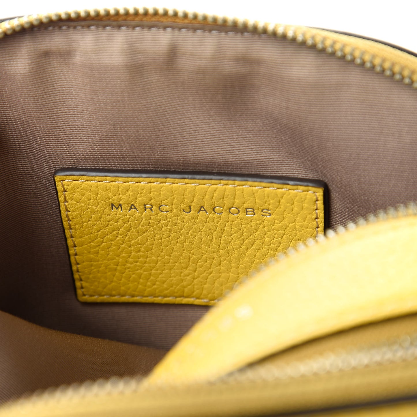Calfskin Shutter Camera Crossbody Bag Sunshine Yellow