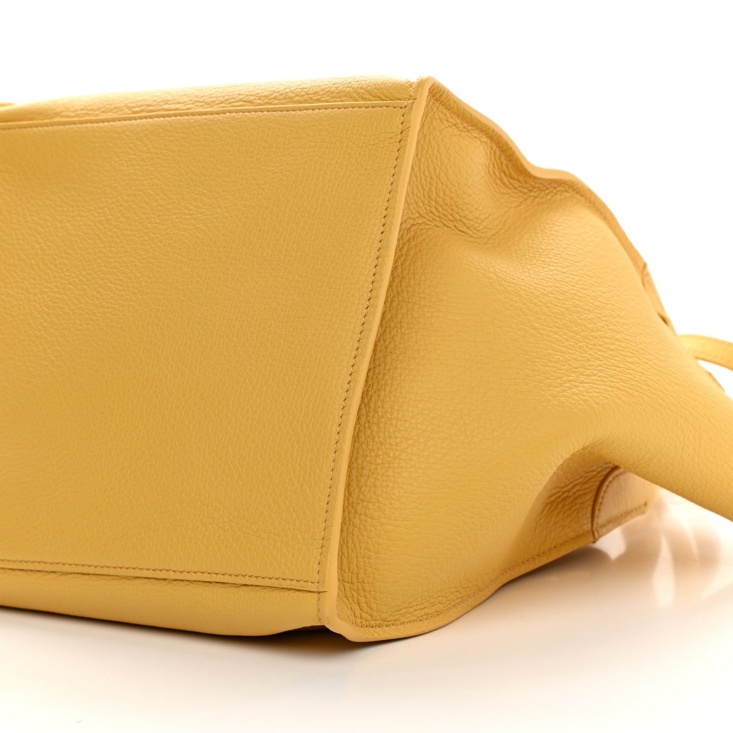 Supple Grained Calfskin Small Big Bag Sunflower
