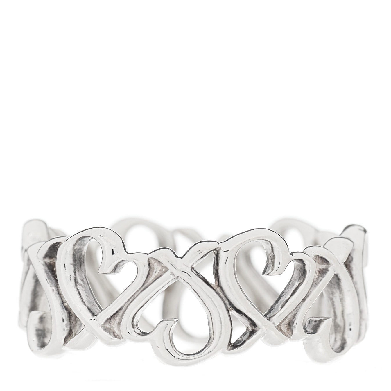 Sterling Silver Paloma Picasso Loving Heart Band Ring 49 5