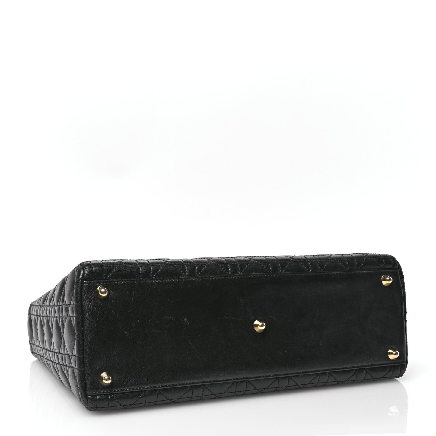 Lambskin Cannage Large Lady Dior Black