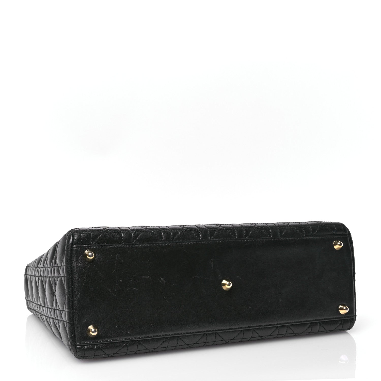 Christian Dior Lambskin Cannage Large Lady Dior Black 4 of 10