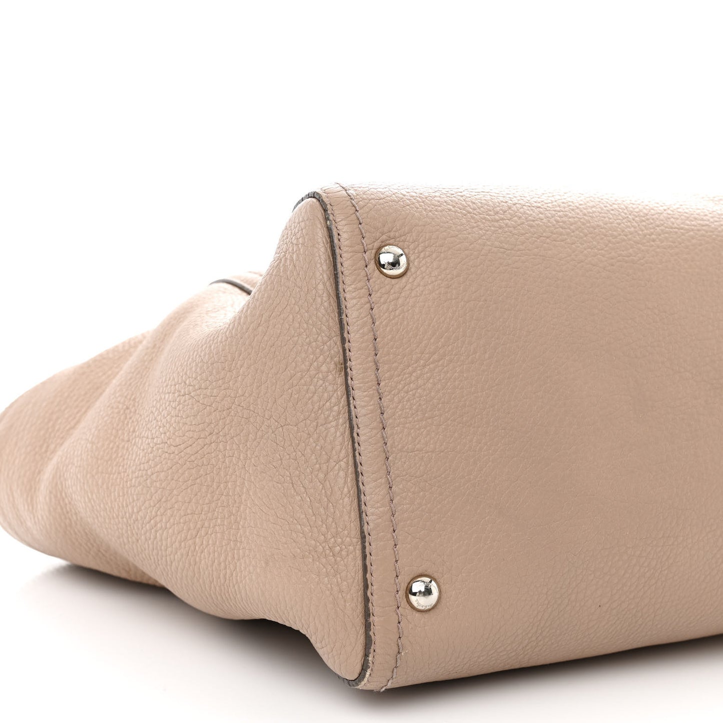 Calfskin Large Verve Double Zip Tote Beige