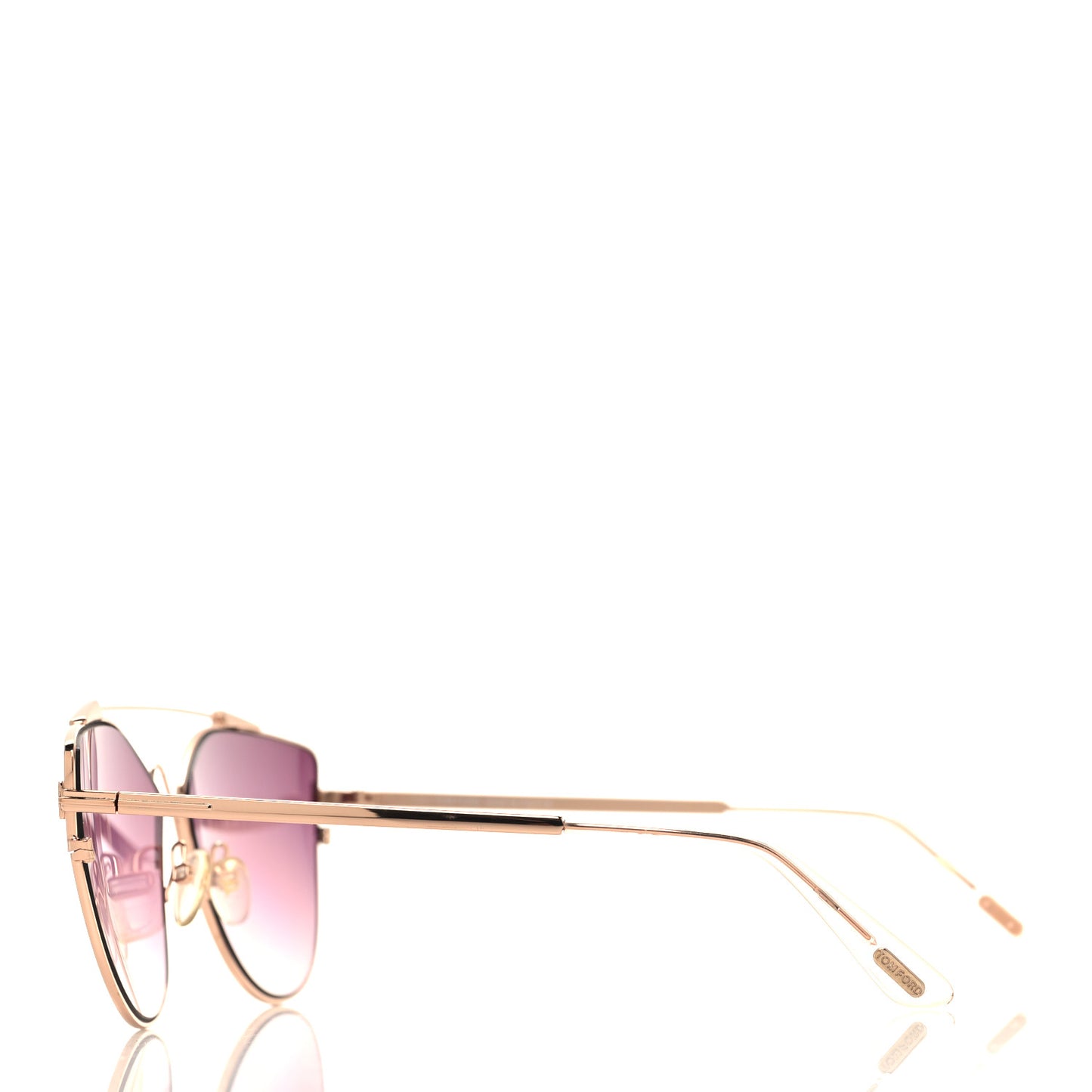 Jacquelyn 02 Aviator Sunglasses TF563 Rose Gold Rose Gold