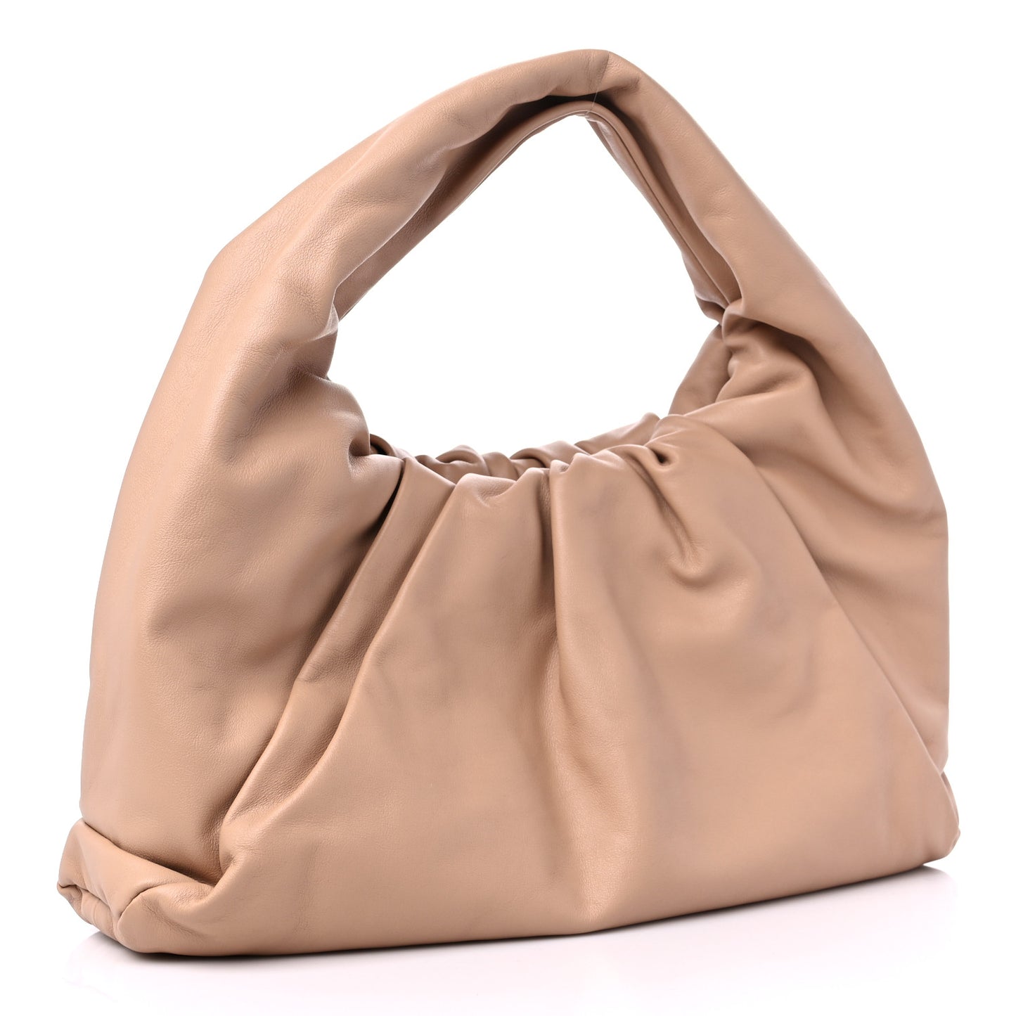 Smooth Butter Calfskin Small The Shoulder Pouch Almond