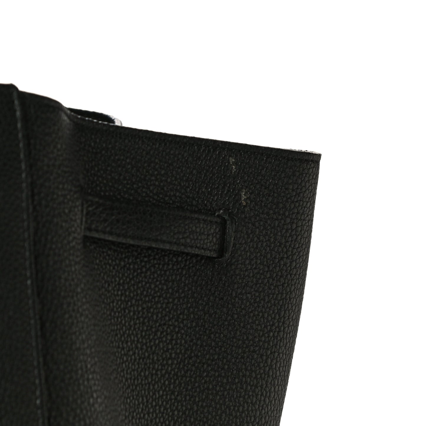 Soft Grained Calfskin Medium Belt Cabas Phantom Black