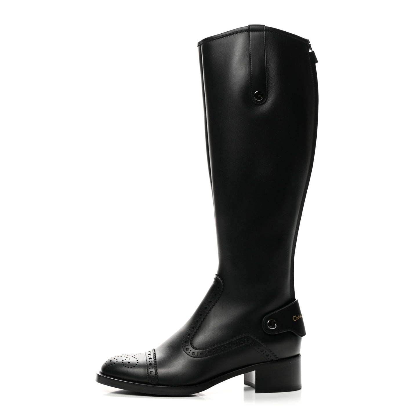 Calfskin D-Folk Boot 36 Black