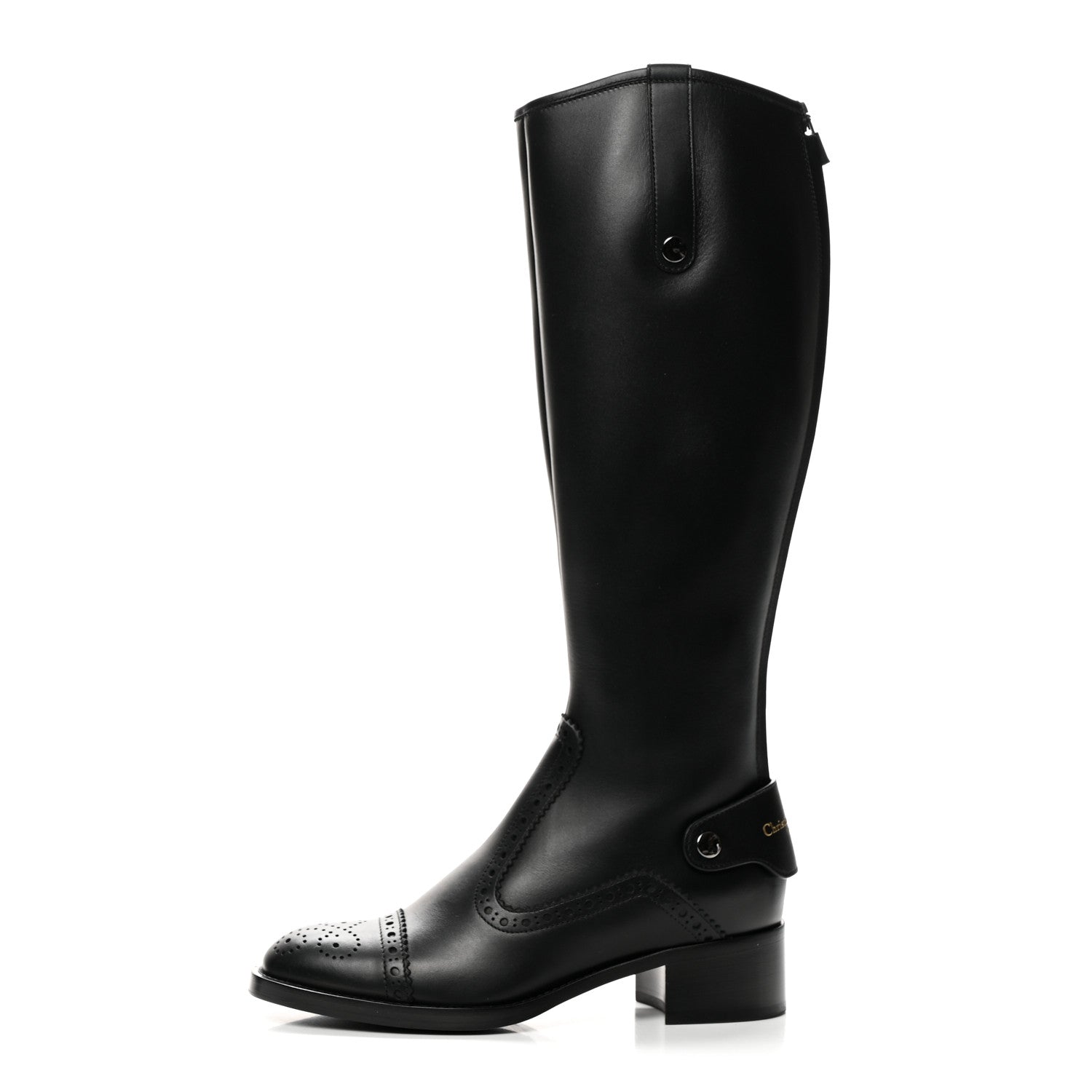 Christian Dior Calfskin D-Folk Boot 36 Black 1 of 9