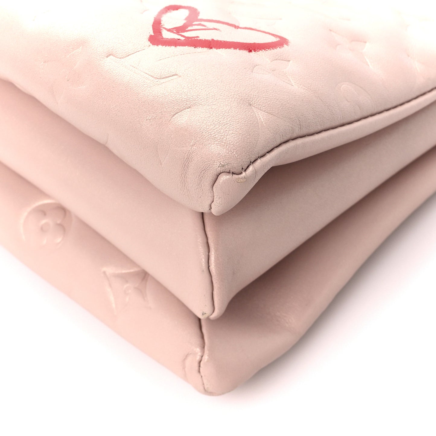 Lambskin Embossed Monogram Fall In Love Coussin PM Dragée Light Pink