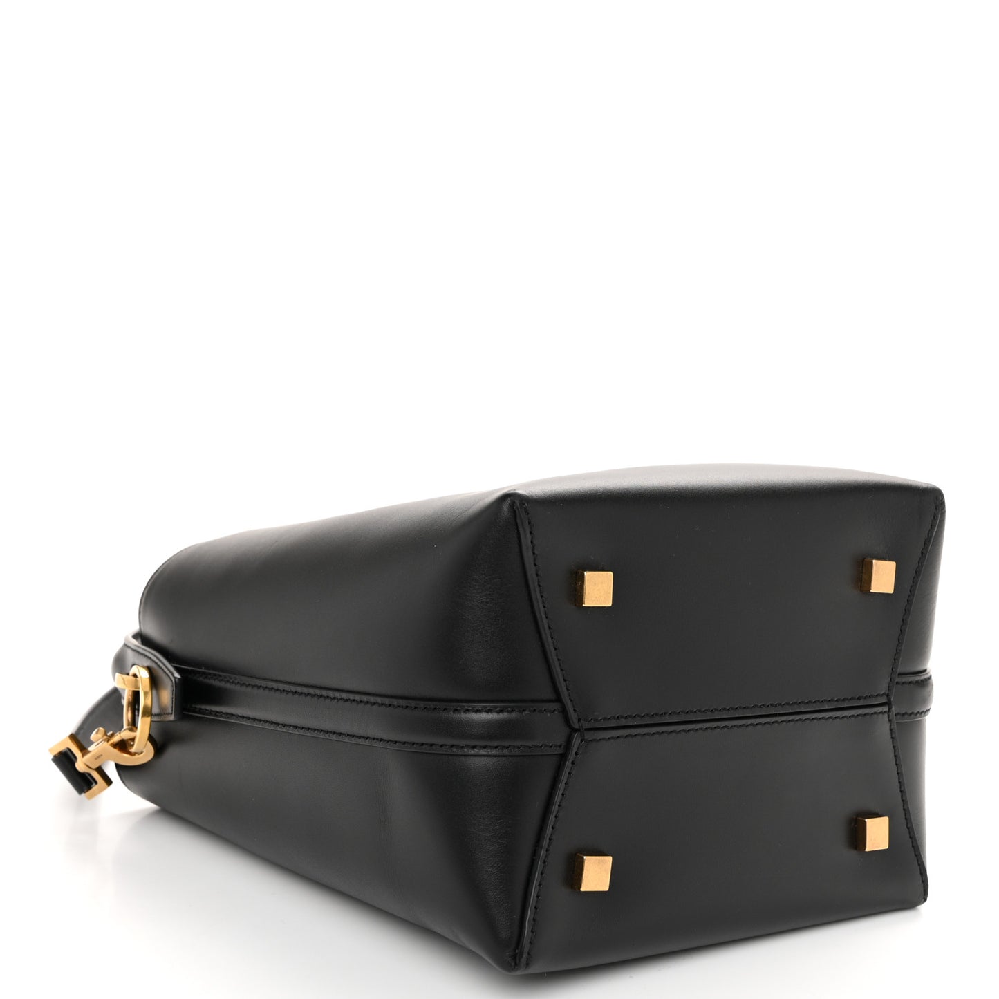 Shiny Calfskin Le 37 Mini Bucket Bag Black