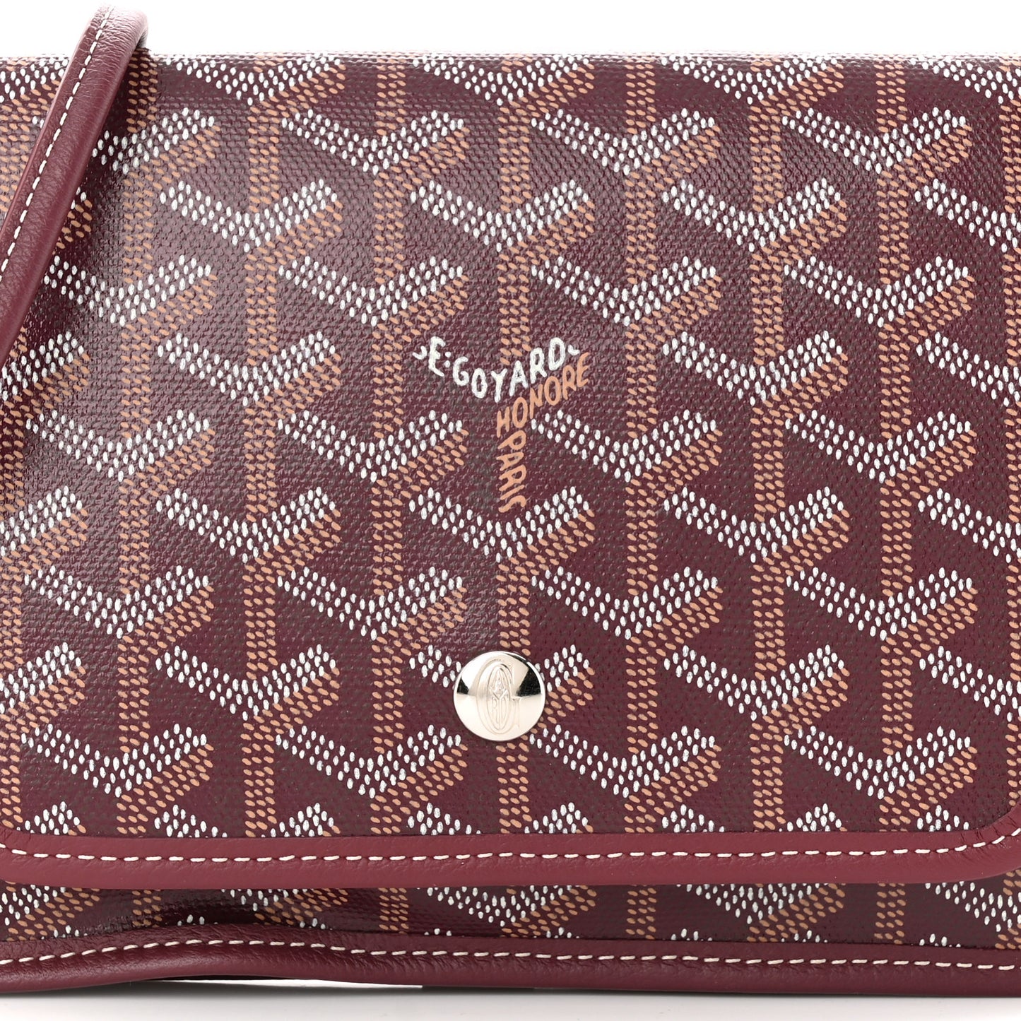 Goyardine Plumet Wallet Clutch Burgundy
