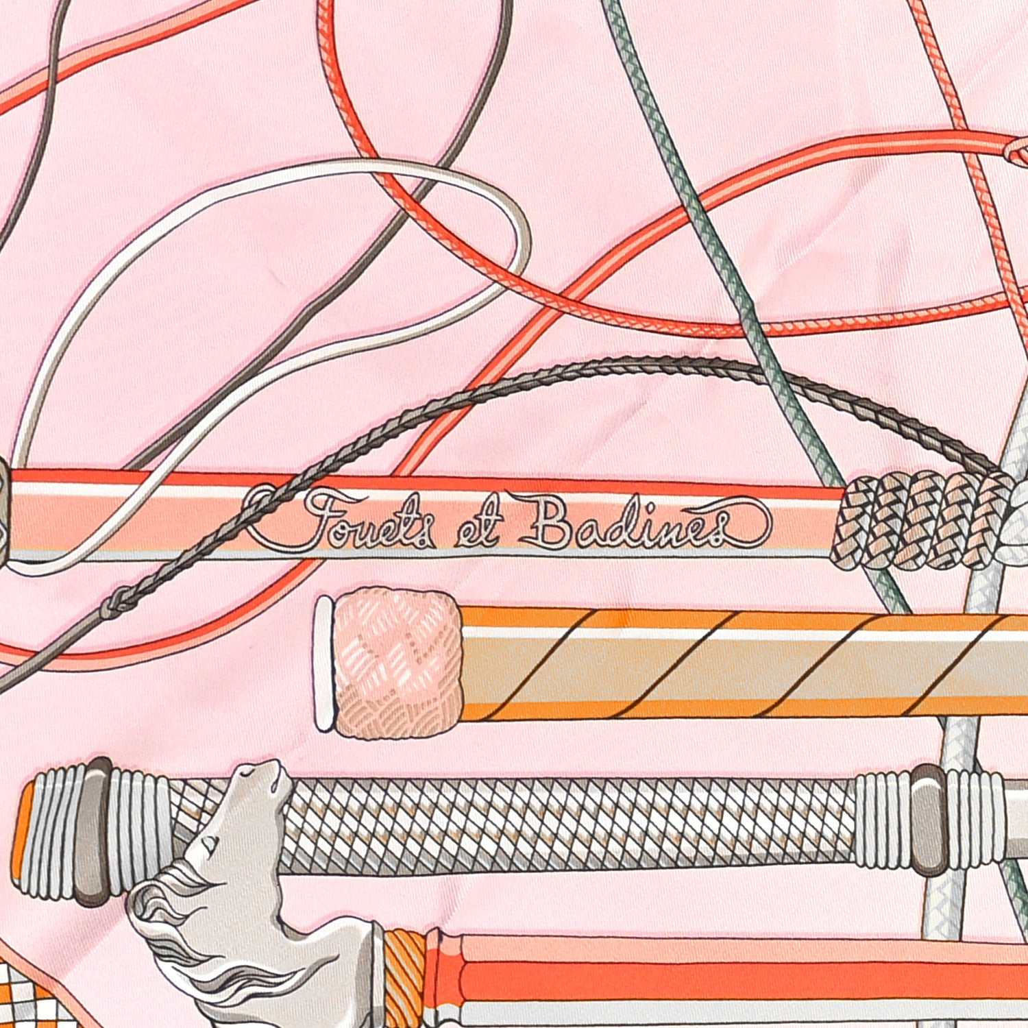 Hermes Silk Fouets et Badines Scarf 90 2 of 4