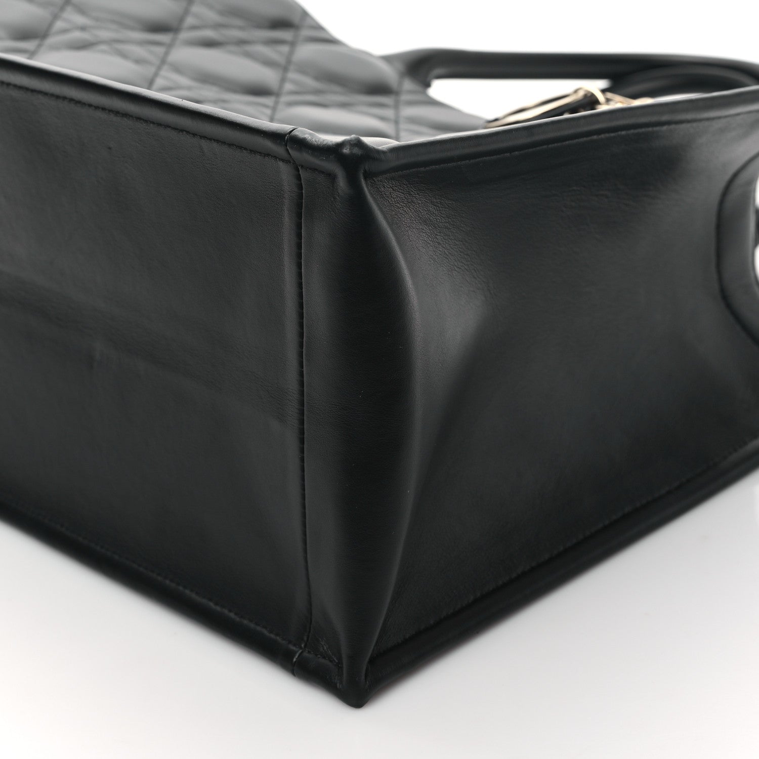 Christian Dior Calfskin Macro Cannage Medium Book Tote Black 9 of 10