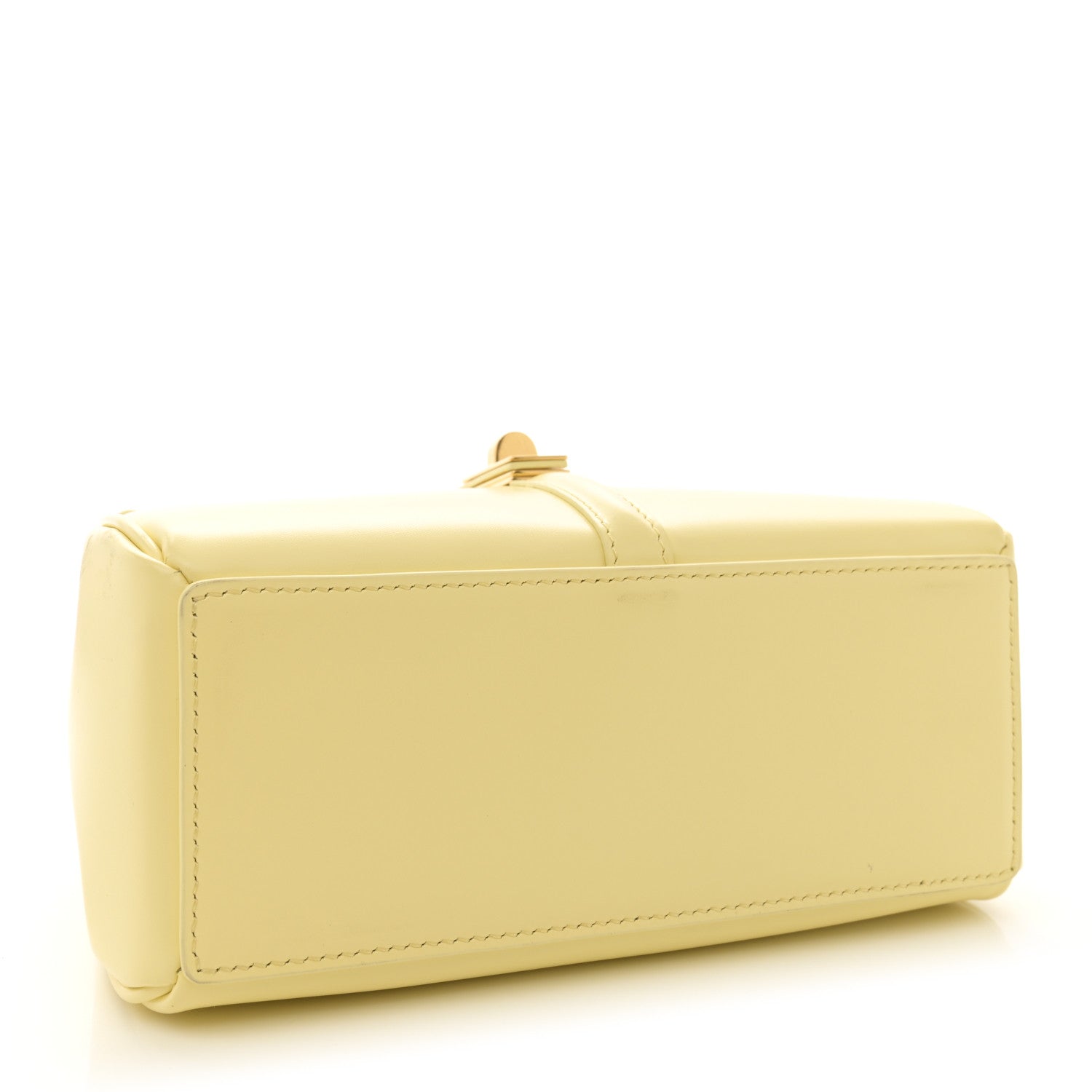 Celine Satinated Calfskin Mini 16 Top Handle Bag Soft Yellow 4 of 16