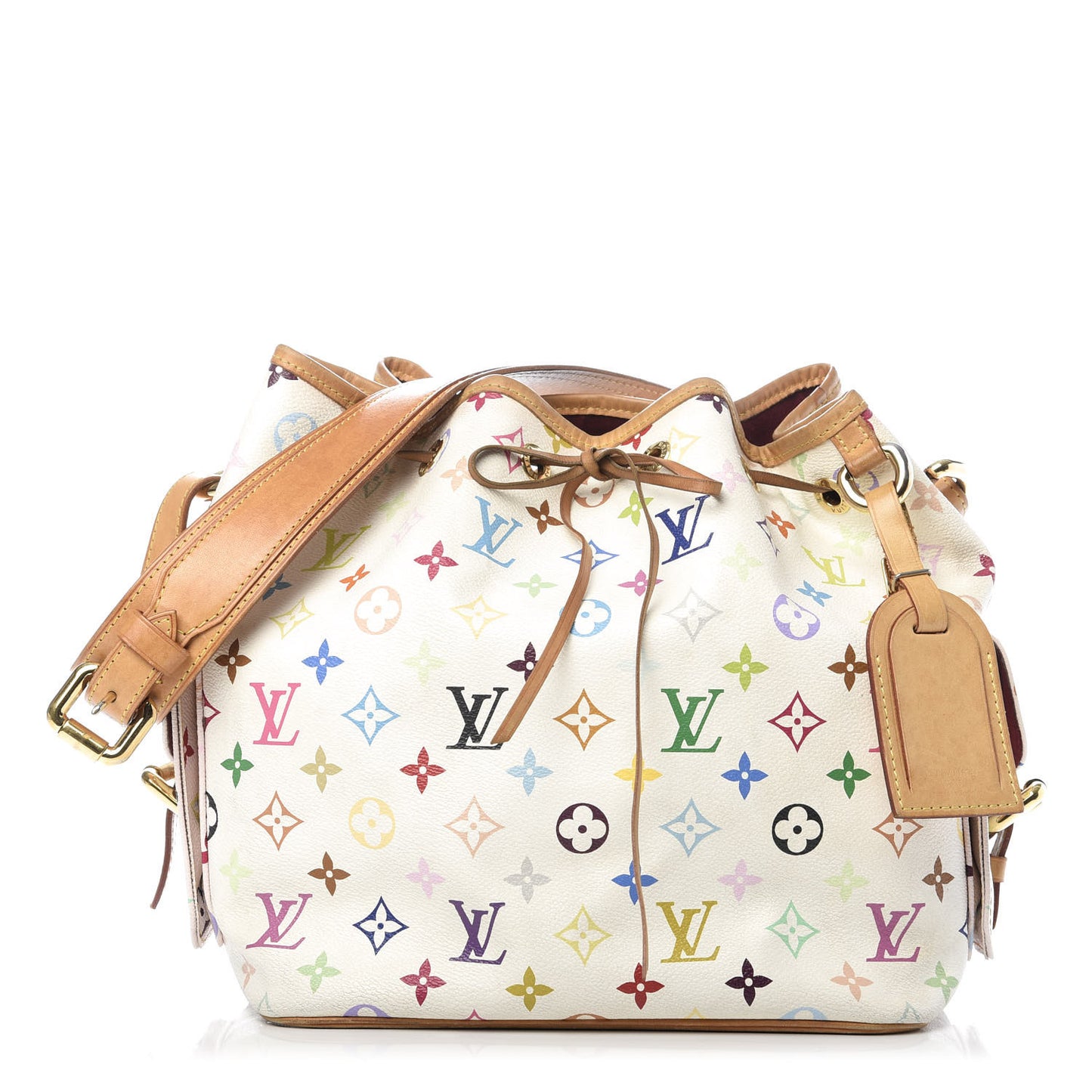 Monogram Multicolor Petit Noe White