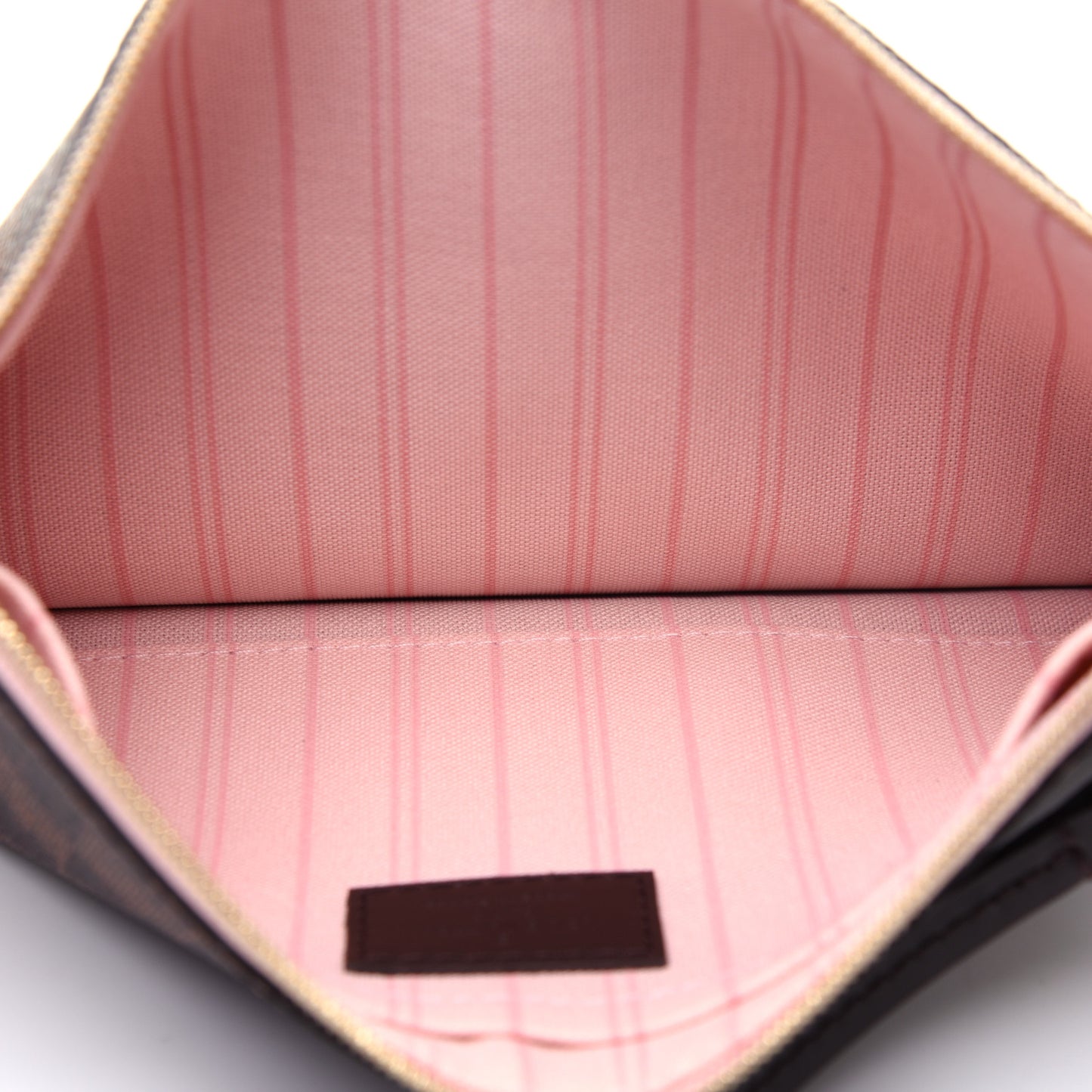 Damier Ebene Neverfull MM GM Pochette Rose Ballerine