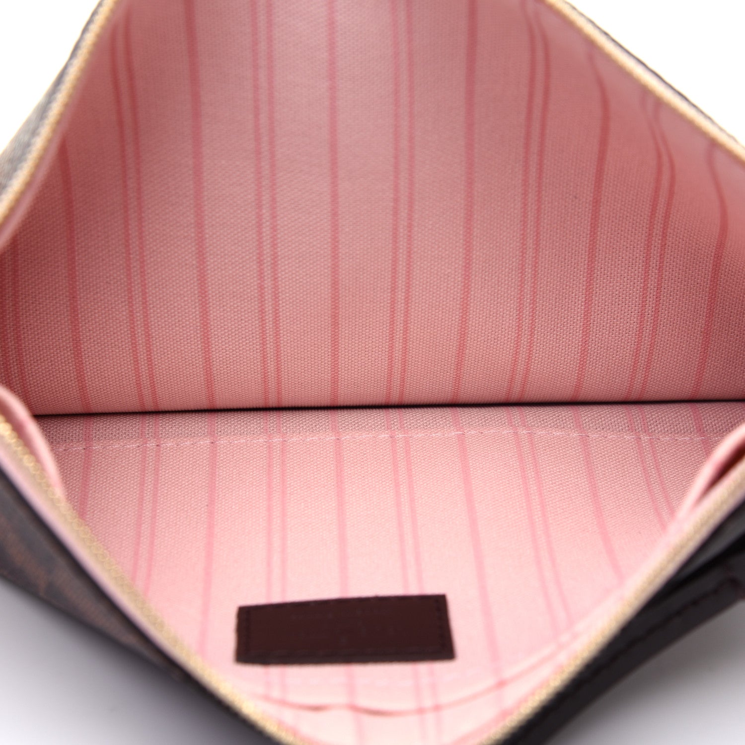 Louis Vuitton Damier Ebene Neverfull MM GM Pochette Rose Ballerine 5 of 10