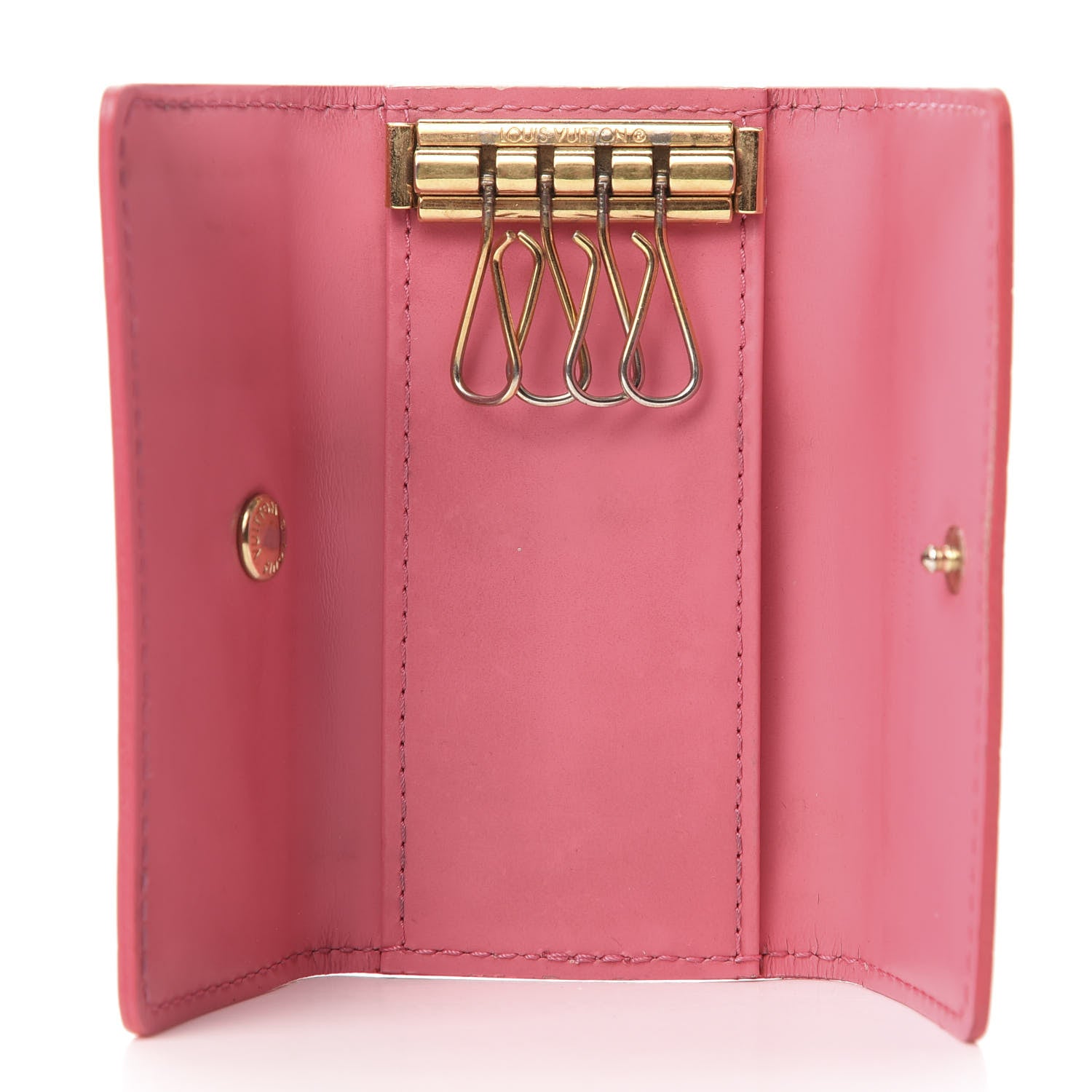 Louis Vuitton Vernis Multicles 4 Key Holder Framboise 5 of 10