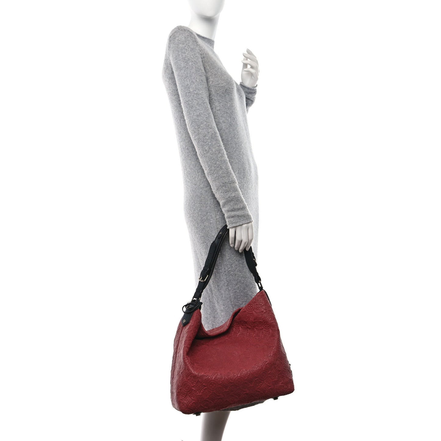 Monogram Lambskin Antheia Hobo PM Framboise