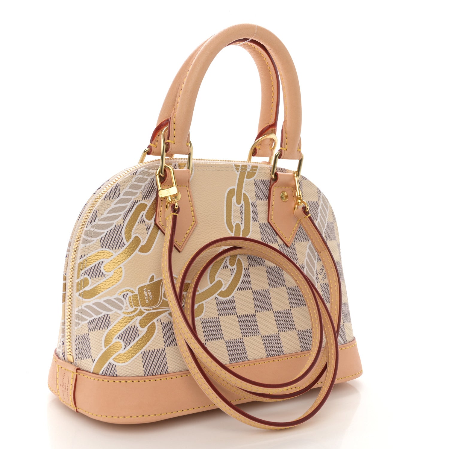 Louis Vuitton Damier Azur Nautical Alma BB 3 of 13