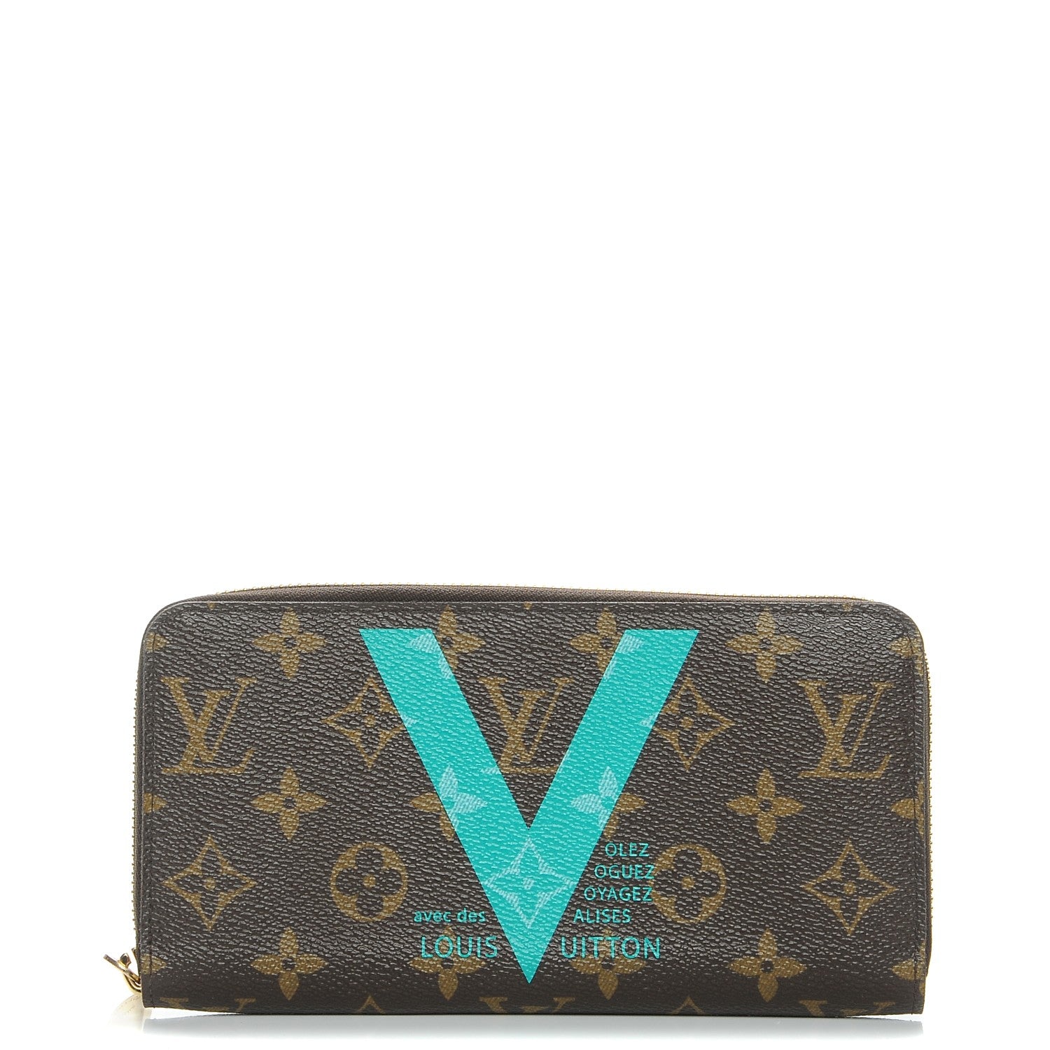 Louis Vuitton Monogram V Zippy Wallet Turquoise 213362 – FASHIONPHILE