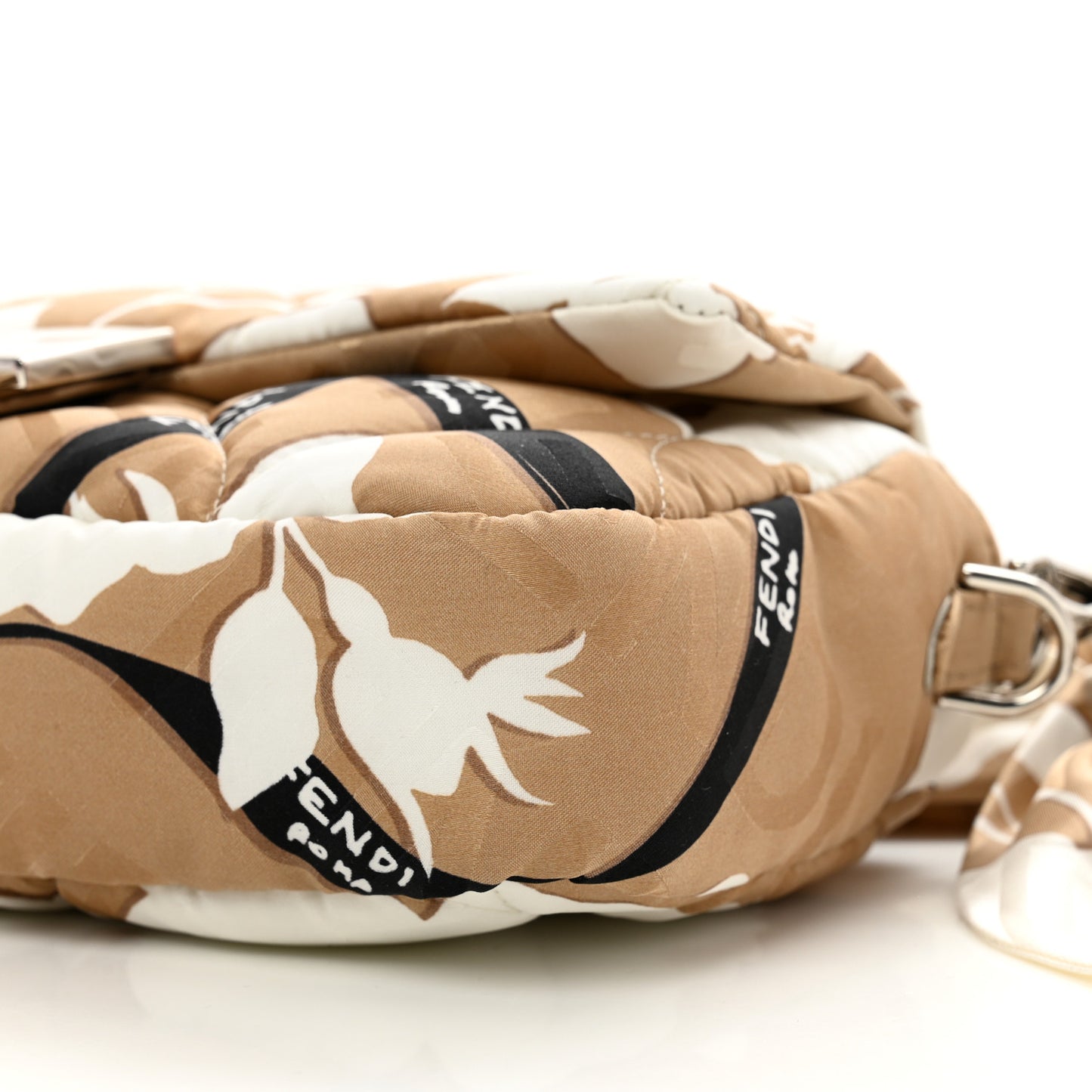 Seta Logo Rosa Scarf Baguette Beige Amido White