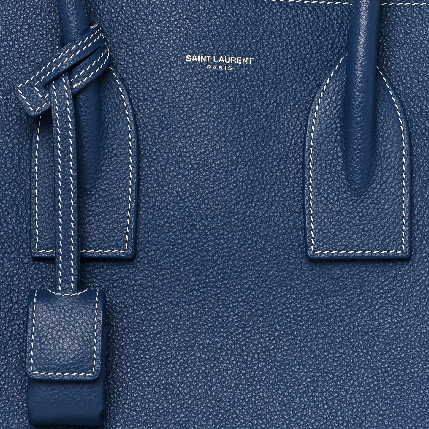 Grained Calfskin Small Sac De Jour Denim Blue